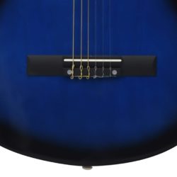 Western klassisk cutaway gitar med 6 strenger blå nyansert 38″