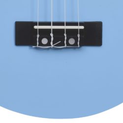 Sopran-ukulele sett med veske for barn babyblå 21″
