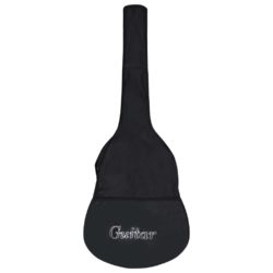 vidaXL Gitarveske for 4/4 klassisk gitar svart 100×37 cm stoff