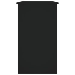 Skrivebord svart 90x45x76 cm sponplate