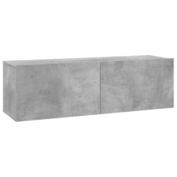 TV-benk betonggrå 100x30x30 cm sponplate
