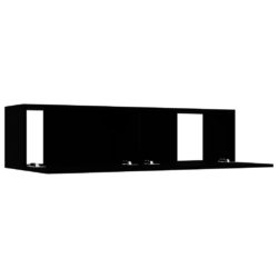 TV-benk svart 120x30x30 cm sponplate