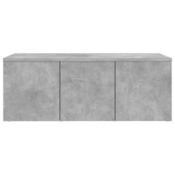 TV-benk betonggrå 80x34x30 cm sponplate