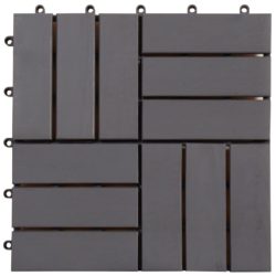 vidaXL Terrassebord 20 stk gråvasket 30×30 cm heltre akasie
