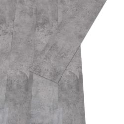 Ikke-klebende PVC-gulvplanker 5,26 m² 2 mm sementbrun