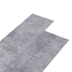 vidaXL PVC gulvplanker 4,46 m² 3 mm selvklebende sementgrå