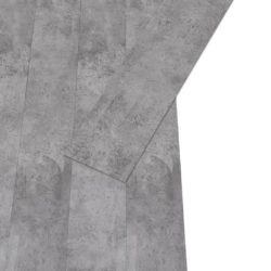 vidaXL Ikke-klebende PVC-gulvplanker 4,46 m² 3 mm sementbrun