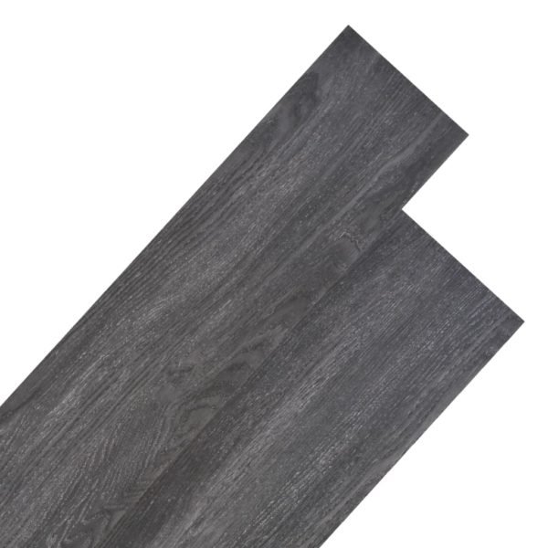 vidaXL Ikke-klebende PVC-gulvplanker 4,46 m² 3 mm svart