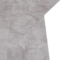 vidaXL Ikke-klebende PVC-gulvplanker 5,26 m² 2 mm jordgrå