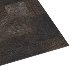 PVC-gulvplanker selvklebende 5,11 m² trestruktur brun