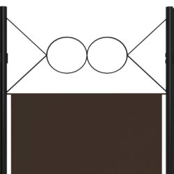 vidaXL Romdeler 5 paneler brun 200×180 cm