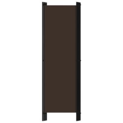 Romdeler 4 paneler brun 200×180 cm