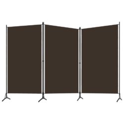 Romdeler 3 paneler brun 260×180 cm