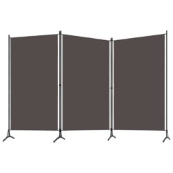 Romdeler 3 paneler antrasitt 260×180 cm