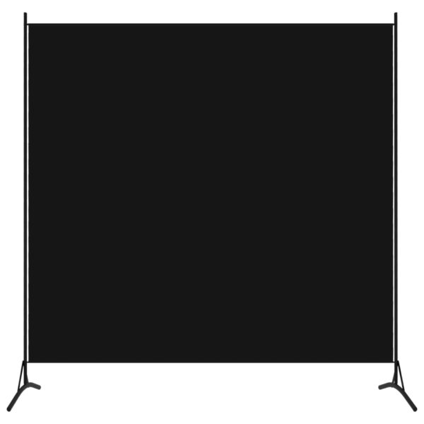 Romdeler 1 panel svart 175×180 cm
