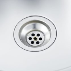 Kjøkkenvask med avløpssett sølv 500x600x155 mm rustfritt stål