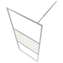 Dusjvegg ESG-glass med steindesign 90×195 cm
