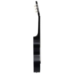 Klassisk gitar for nybegynnere med veske svart 4/4 39″