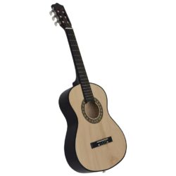 vidaXL Klassisk gitar for nybegynnere og barn med veske 1/2 34″ lind