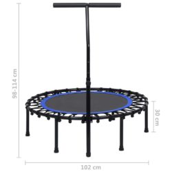 vidaXL Trim-trampoline med håndtak 102 cm