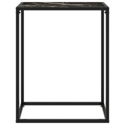 Konsollbord svart 60x35x75 cm herdet glass