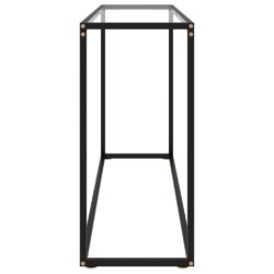vidaXL Konsollbord gjennomsiktig 120x35x75 cm herdet glass