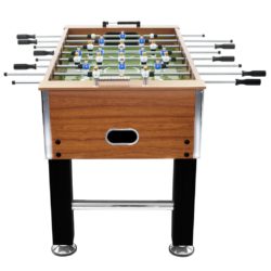 Fotballbord stål 60 kg 140×74,5×87,5 cm lysebrun og svart