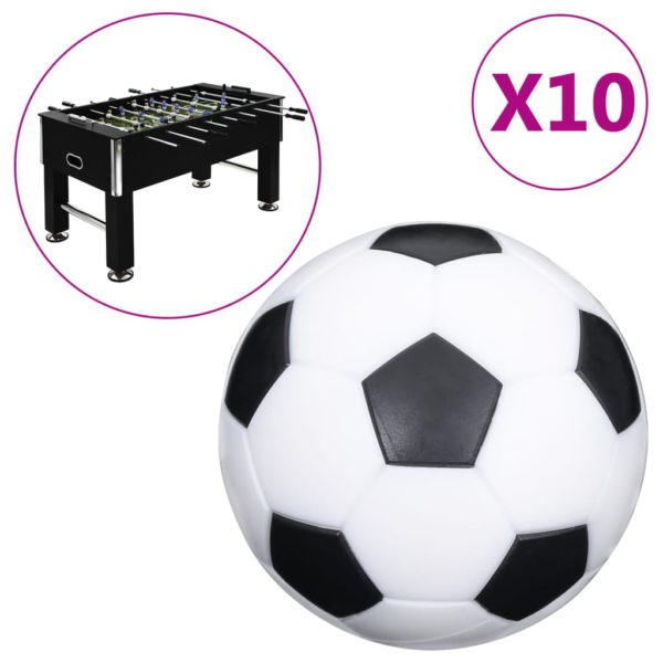vidaXL Fotballbordballer 10 stk 32 mm ABS