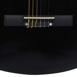 vidaXL Klassisk gitar for nybegynnere med veske svart 3/4 36″