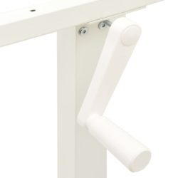 Understell til sitte-/ståbord manuell høydejustering hvit