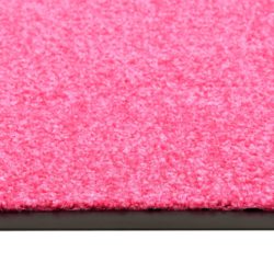 Dørmatte vaskbar rosa 90×120 cm