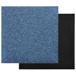 vidaXL Teppefliser gulv 20 stk 5 m² 50×50 cm blå