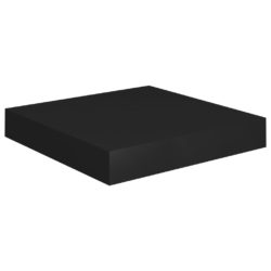 Flytende vegghyller 2 stk svart 23×23,5×3,8 cm MDF