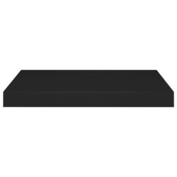 Flytende vegghylle svart 50x23x3,8 cm MDF