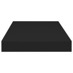 Flytende vegghylle svart 50x23x3,8 cm MDF
