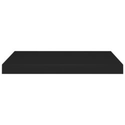 Flytende vegghylle svart 60×23,5×3,8 cm MDF