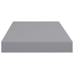 Flytende vegghylle grå 50x23x3,8 cm MDF