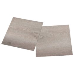 Selvklebende gulvplanker 55 stk PVC 5,11 m² gråbrun