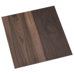 Selvklebende gulvplanker 55 stk PVC 5,11 m² mørkebrun