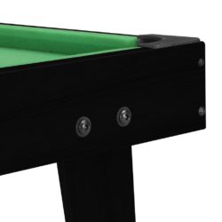 Biljardbord mini 92x52x19 cm svart og grønn
