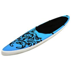 Oppblåsbart padlebrettsett 320x76x15 cm blå