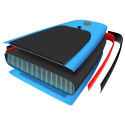 Oppblåsbart padlebrettsett 320x76x15 cm blå