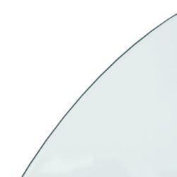 vidaXL Peis glassplate halvrund 1200×500 mm