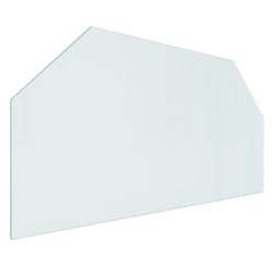 Glassplate for peis sekskantet 100×50 cm