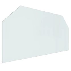 Glassplate for peis sekskantet 120×60 cm