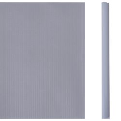 vidaXL Hageskjerm 4 stk PVC 35×0,19 m matt lysegrå