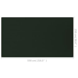 vidaXL Teltteppe 250×550 cm mørkegrønn HDPE