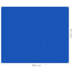 Teltteppe 250×300 cm blå