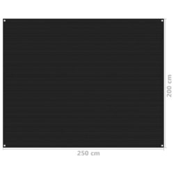 vidaXL Teltteppe 250×200 cm svart