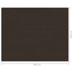 Teltteppe 400×500 cm brun